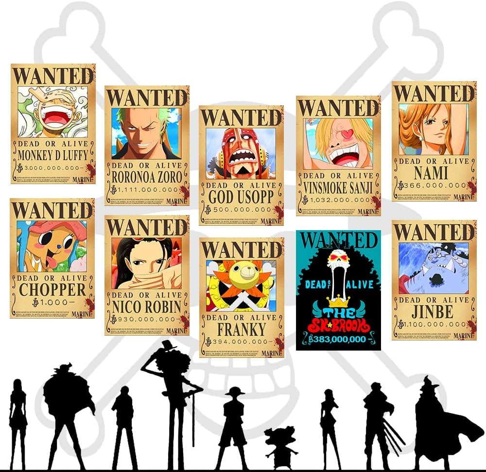 Amazon.com: TYZZHOA 25PCS Anime [OP] Wanted Posters 30×21cm, New